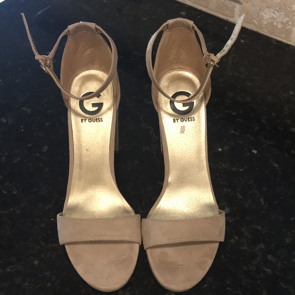 Tan guess heels. Worn once.